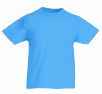 Turquoise t-shirt Fruit of the loom Valueweight T Kids