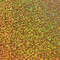 Holografische flexfolie goud  30 cm x 50 cm